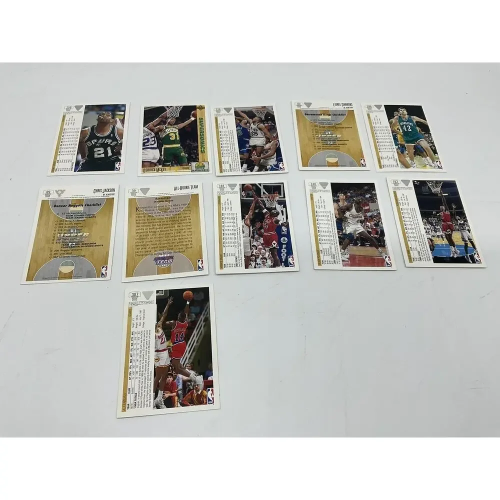 Vintage Upper Deck NBA‎ Basketball Cards Lot 11 Horace Grant Bulls Gill Polynice